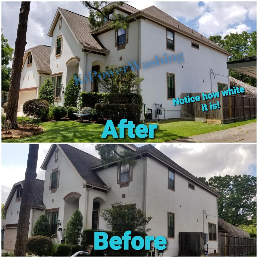 Stucco House Wash and Concrete Cleaning