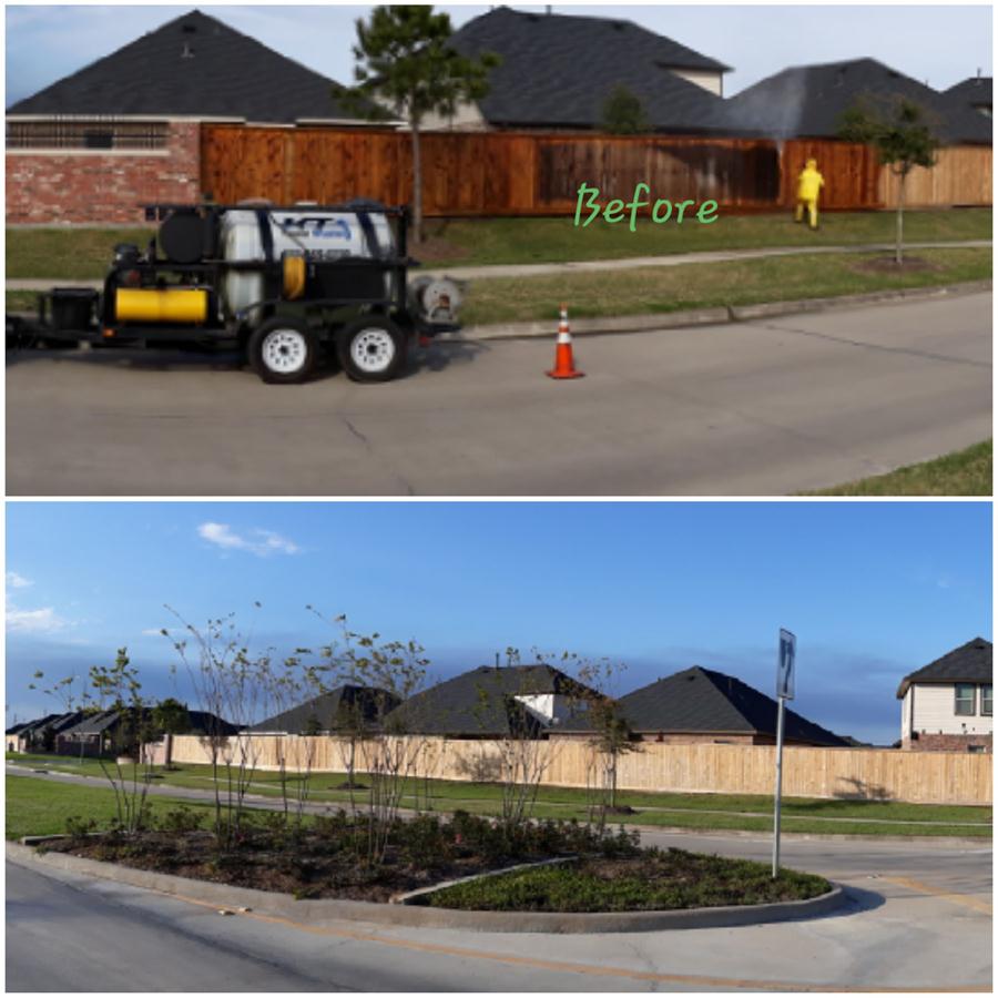 Subdivision entire fence cleaning richmond tx