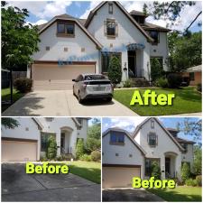 Stucco House Wash and Concrete Cleaning in Houston, TX 1