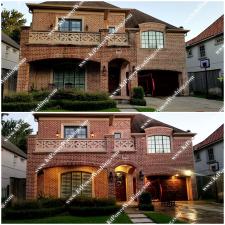 2 Story Brick Home with Concrete Window Casing Cleaining in Houston, TX 2