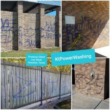 Grafitti Removal from Brick in Houston, TX 0