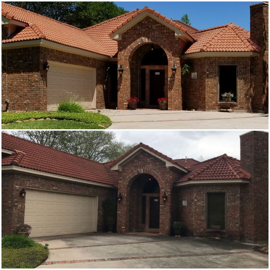 Houston roof cleaning