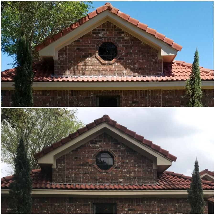 Houston roof cleaning