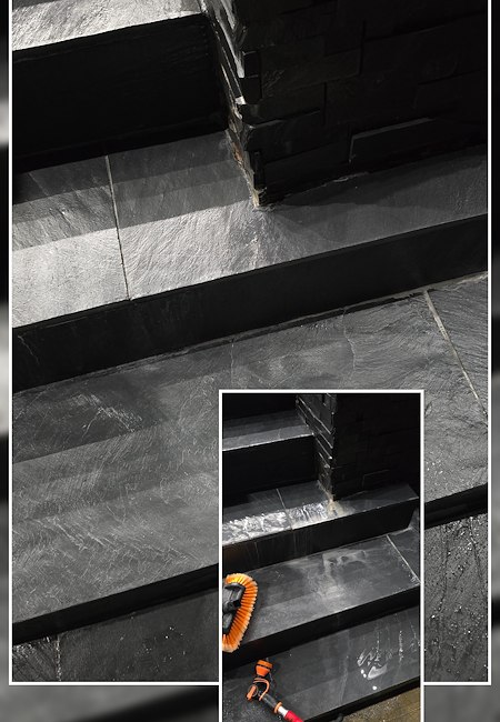 Calcium & Mineral Deposit Removal from Stone in Maplewood - Houston, TX (77096)