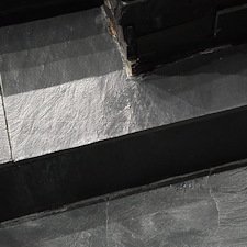 Calcium and Mineral Deposit Removal From Stone in Maplewood Houston Tx 1